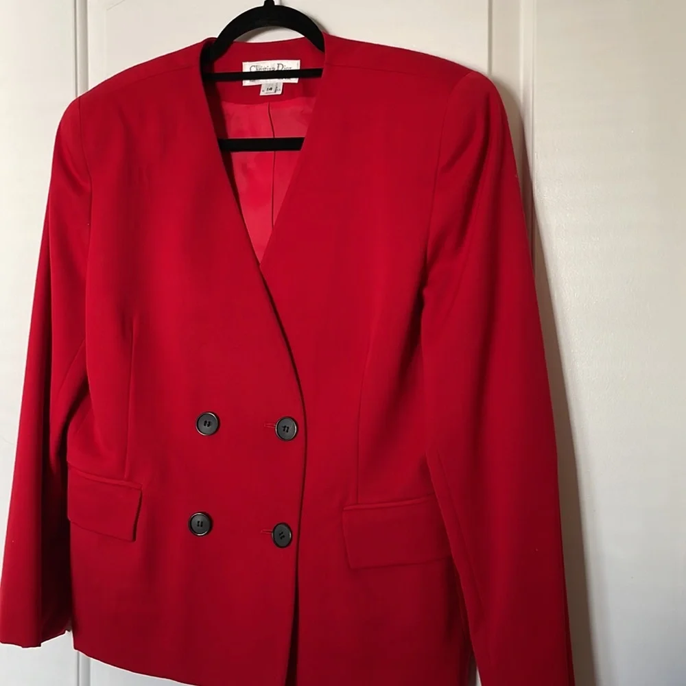 Dior Red Blazer